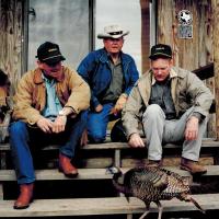 January 1994 - Nationally famous Outdoor Writers down at Los Cuernos Ranch Gary Sitton, John Wootters Craig Boddinghon and “Mahonia” the turkey who starred in some of John’s stories